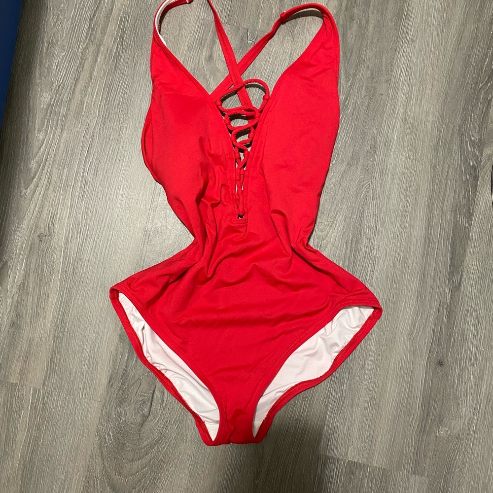 MICHAEL Michael Kors Red One Piece Swimsuit